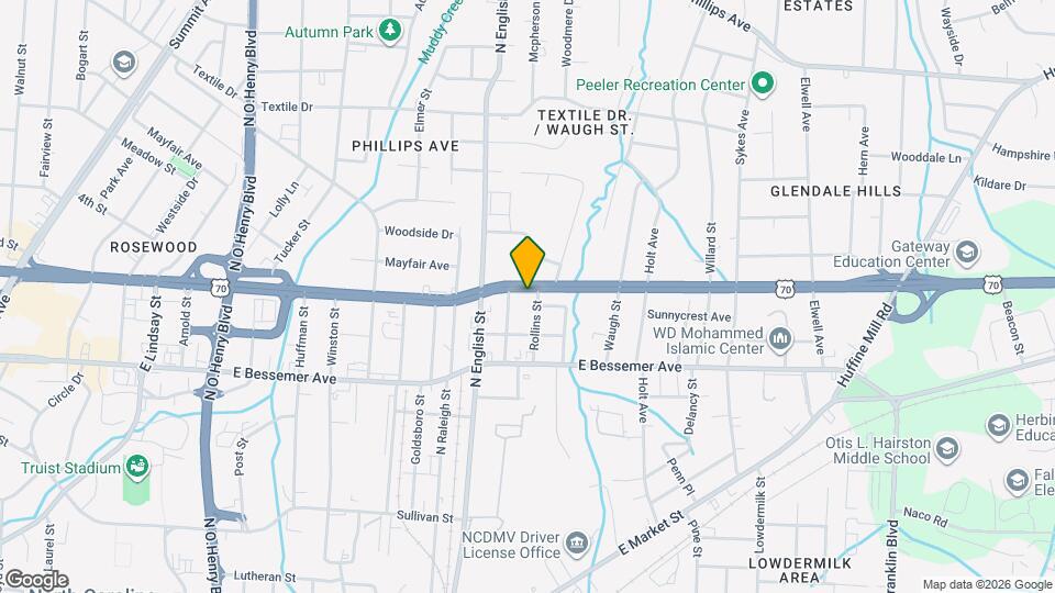 711 Rollins St Map and Location Details