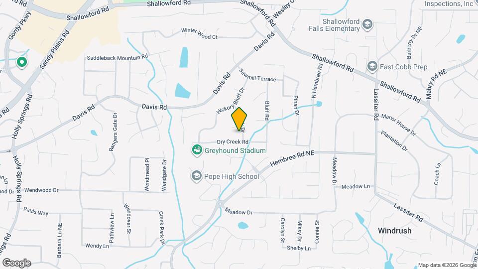3195 Creek Dr Map and Location Details