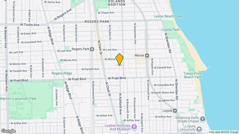 1618 W Farwell Ave Map and Location Details