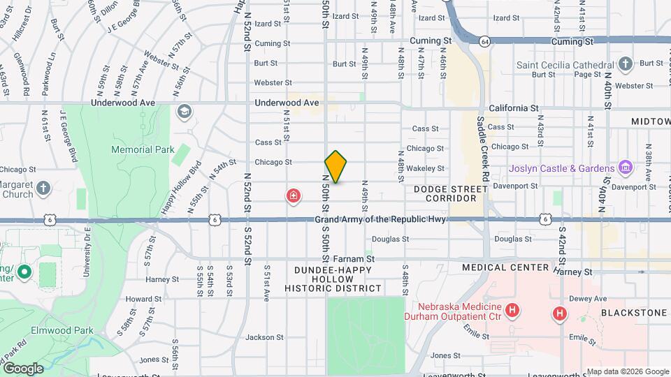 4919 Davenport St Mapa y Detalles de la Ubicación