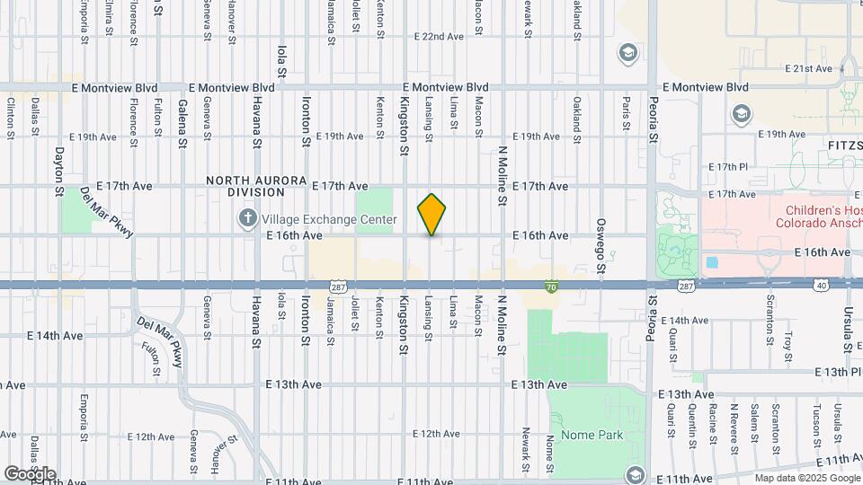 1582 Lansing St Mapa y Detalles de la Ubicación