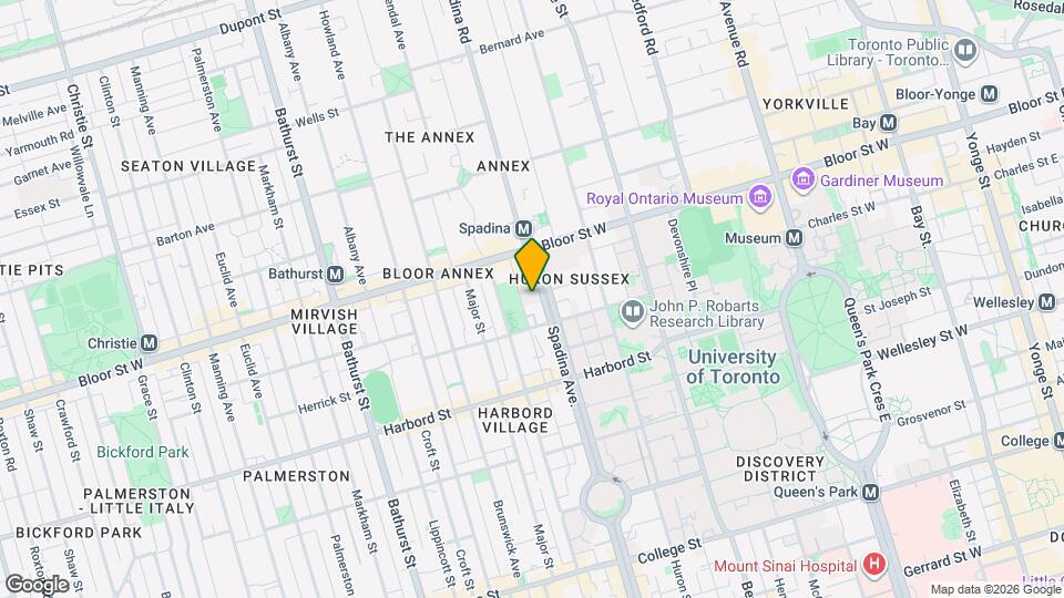 720 Spadina Ave Map and Location Details