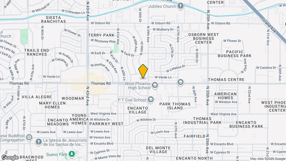 3914 W Thomas Rd Map and Location Details