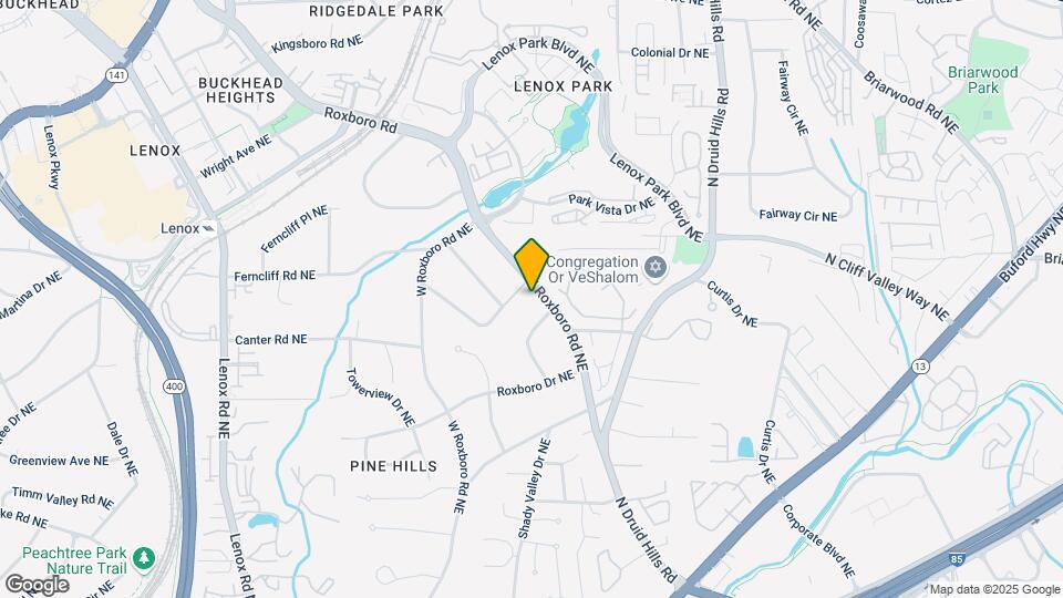 2054 E Roxboro Rd NE Mapa y Detalles de la Ubicación