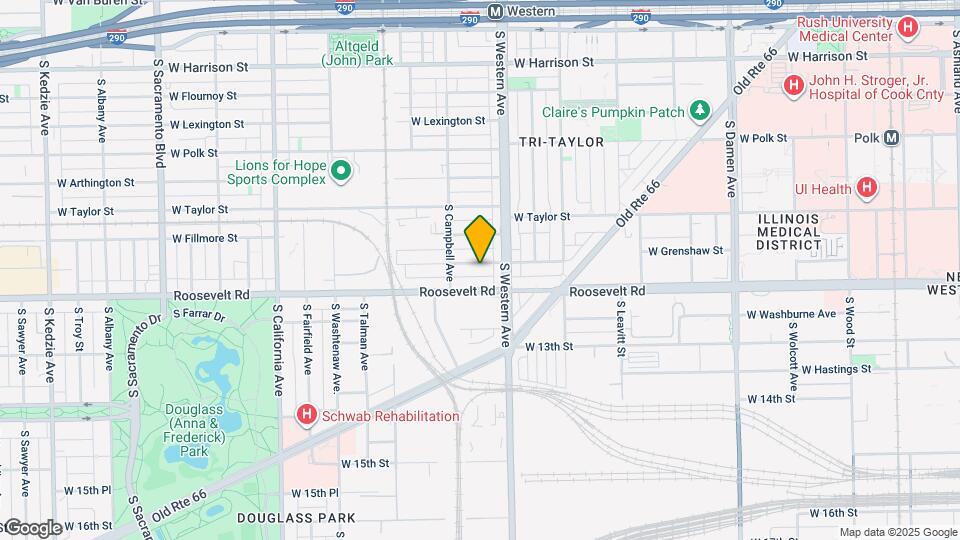 2427 W Grenshaw St Map and Location Details