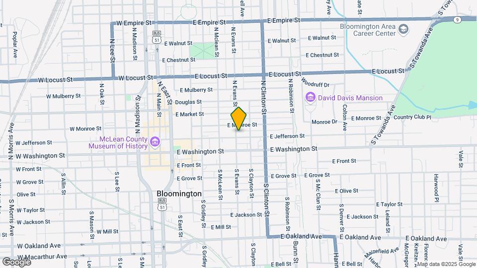 602 E Jefferson St Map and Location Details