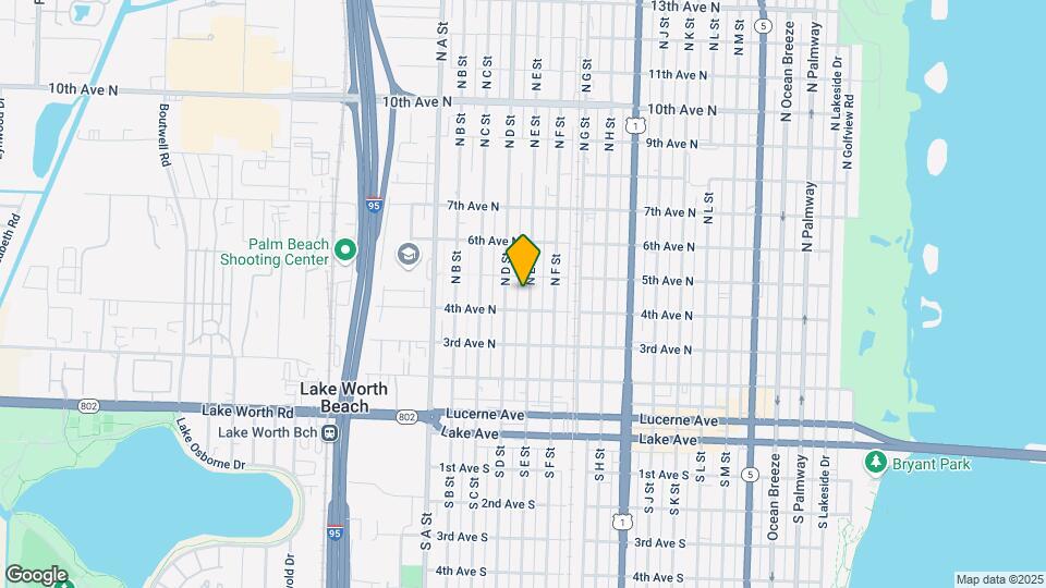 417 N E St Map and Location Details