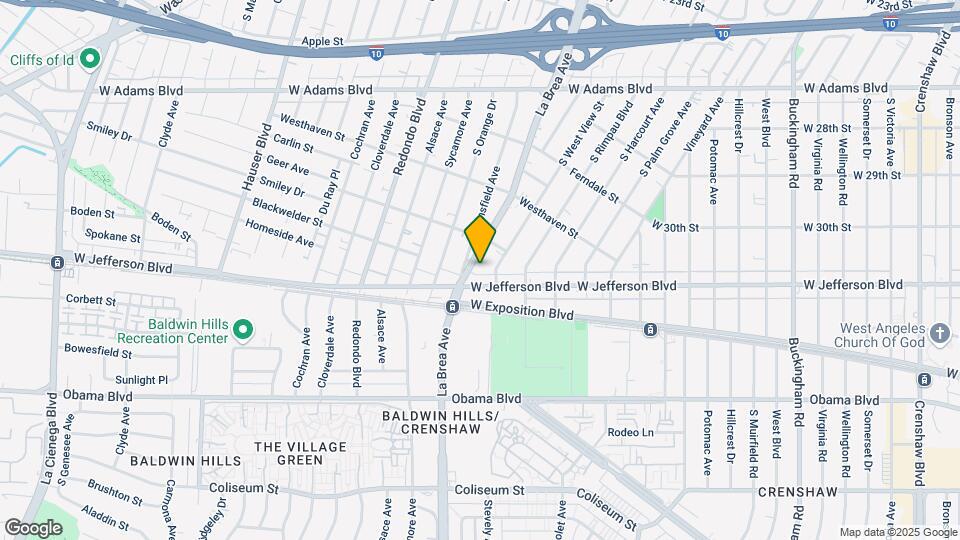 3040 S La Brea Ave Map and Location Details
