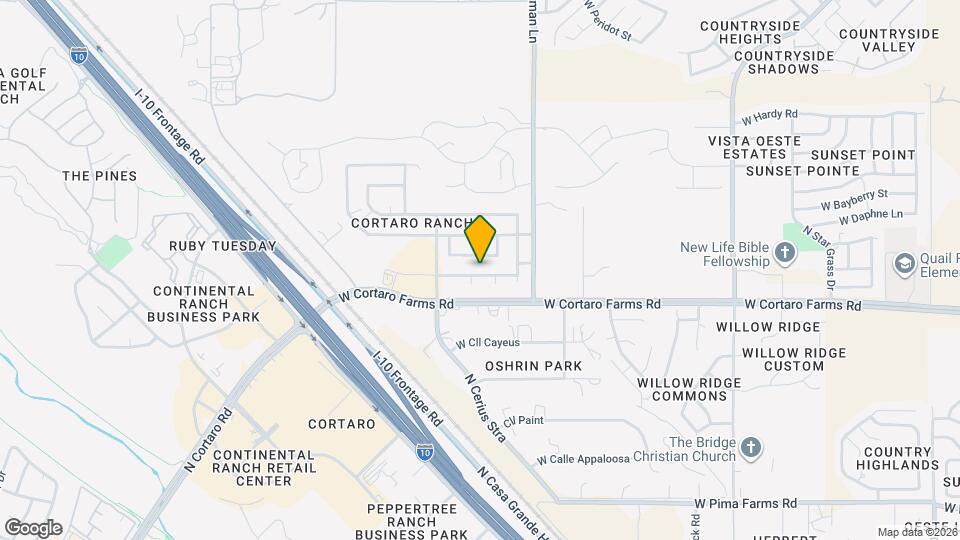 5502 W Red Rock Ridge St Mapa y Detalles de la Ubicación