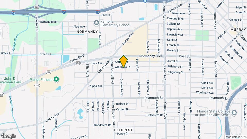 5304 Attleboro St-Unit -2 Map and Location Details