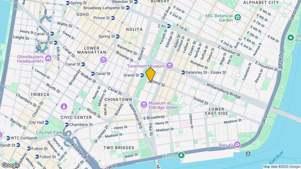 85 Eldridge St Map and Location Details