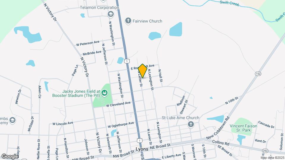 390 N Lanier St Mapa y Detalles de la Ubicación