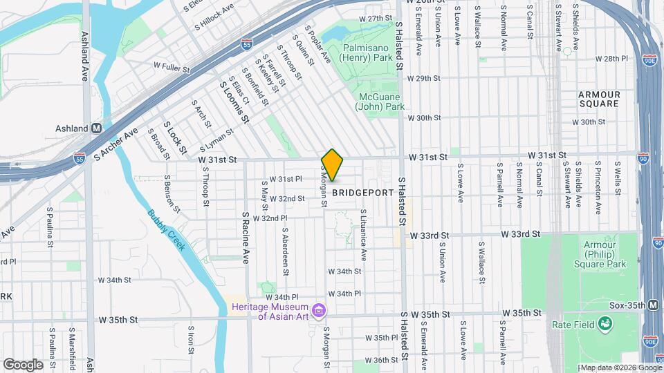 3145 S Morgan St Map and Location Details