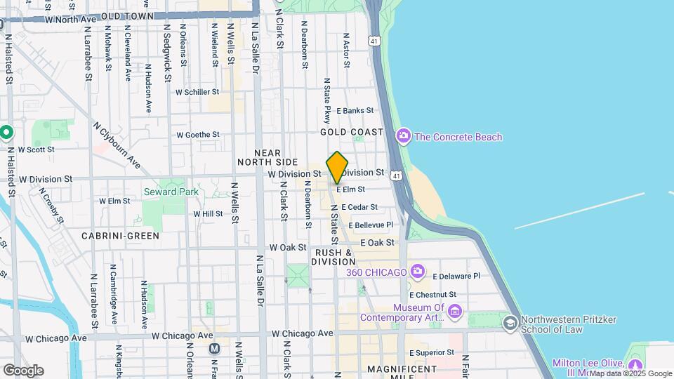 1130 E Elm St Mapa y Detalles de la Ubicación