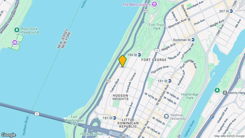 360 Cabrini Blvd Mapa y Detalles de la Ubicación