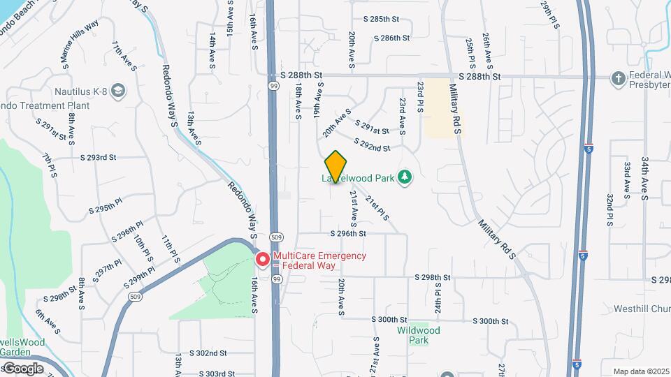 1909 S 294th Pl Map and Location Details