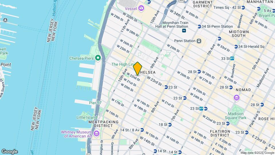 431 W 22nd St Map and Location Details