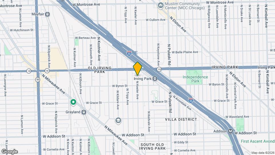 3927 N Keeler Ave, Unit 2 Map and Location Details