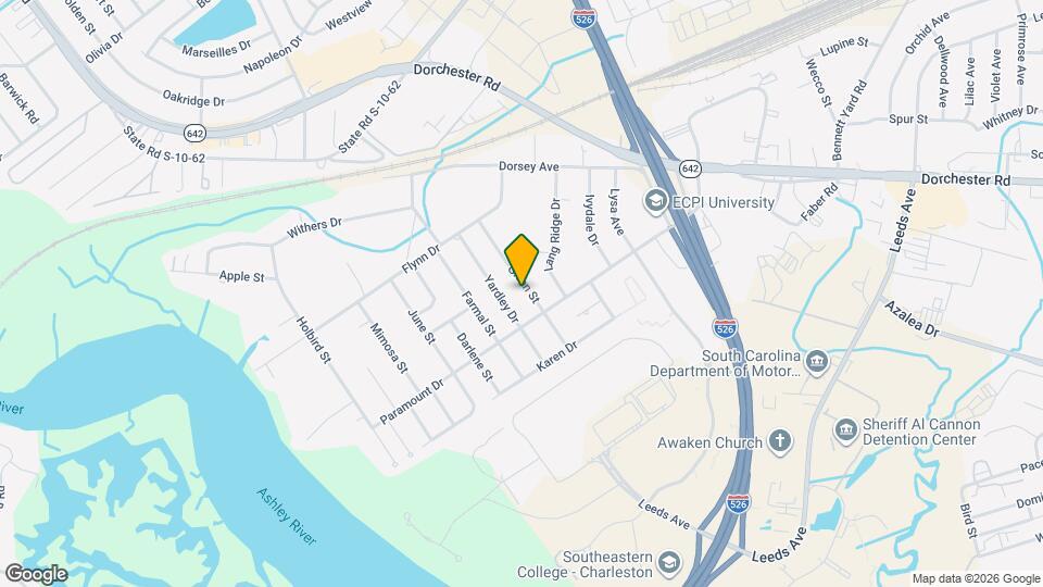 4715 Glenn St Map and Location Details