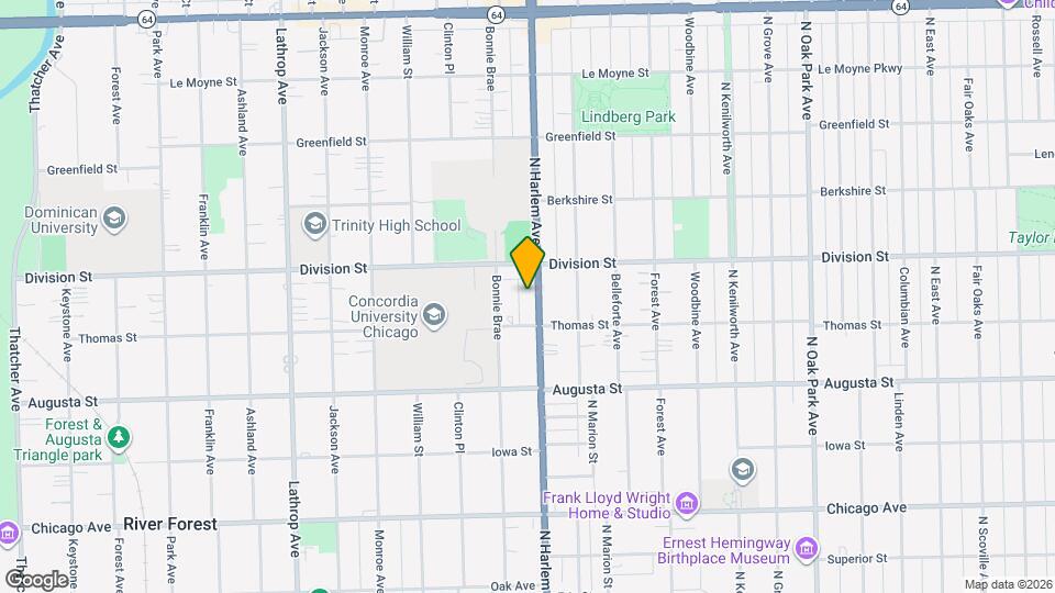 1122 N Harlem Ave Map and Location Details