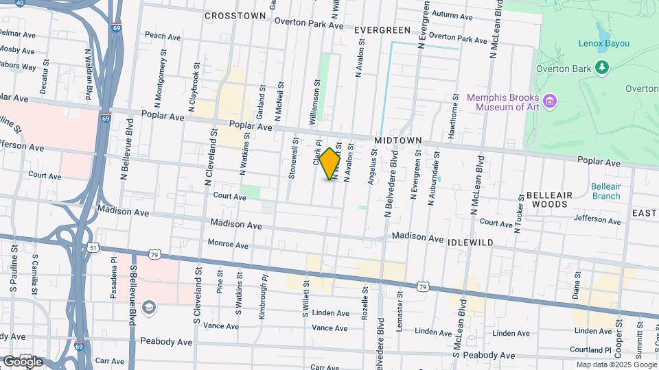 95 N Willett St Map and Location Details