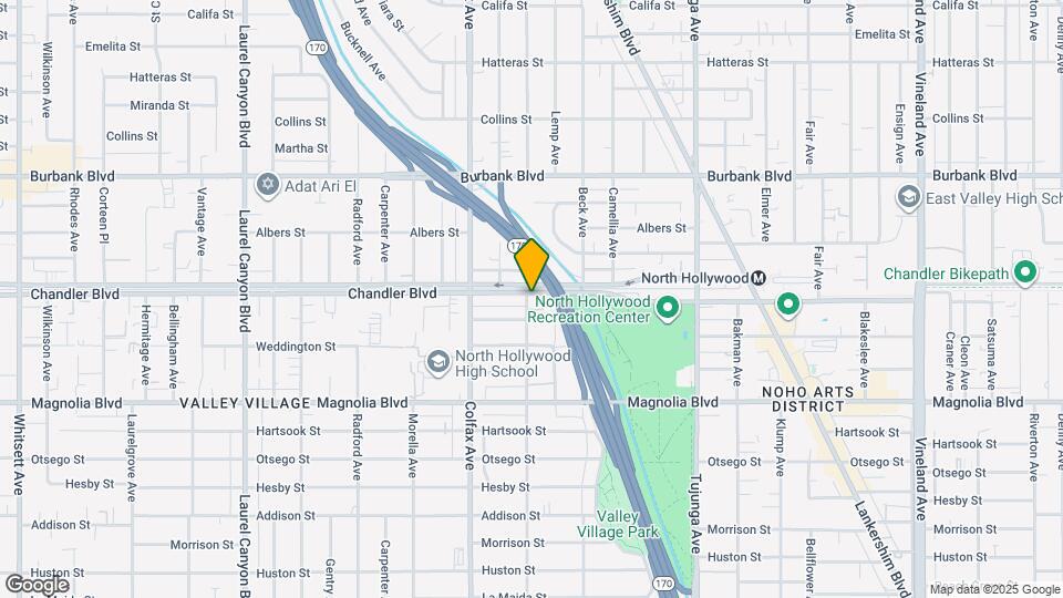 11622 1/2 Chandler Blvd Mapa y Detalles de la Ubicación