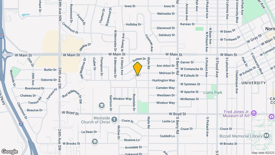 1510 Melrose Dr Map and Location Details