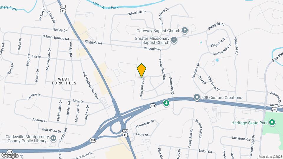 63 Grassmire Dr Map and Location Details