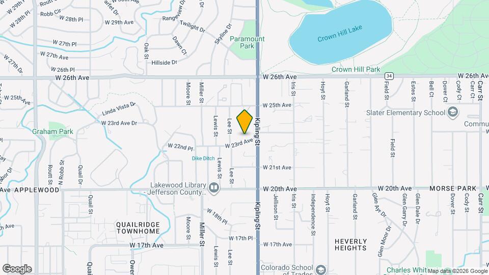 10085 W 23rd Ave Map and Location Details