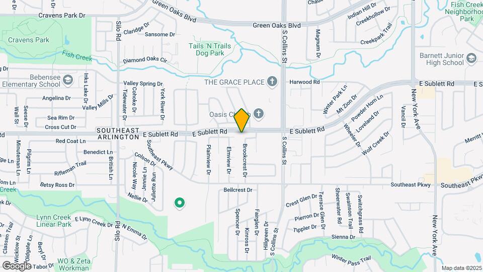 6300 Brookcrest Dr Map and Location Details
