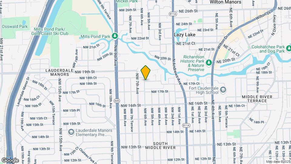 583 NW 17th Pl, Unit B Map and Location Details
