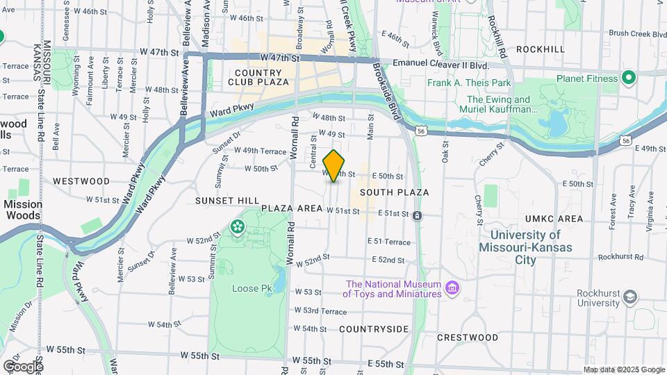 5017-5019 Wyandotte St Map and Location Details