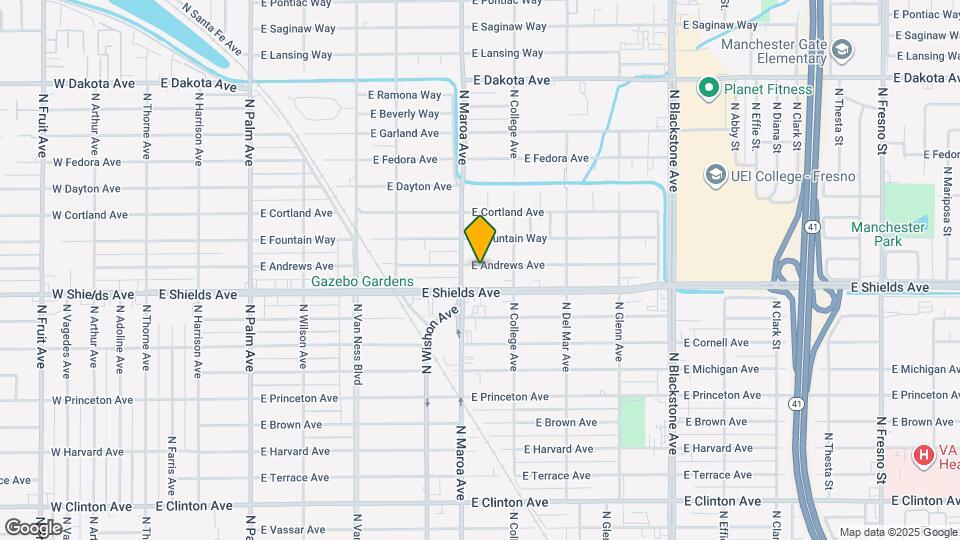 934 E Andrews Ave Mapa y Detalles de la Ubicación