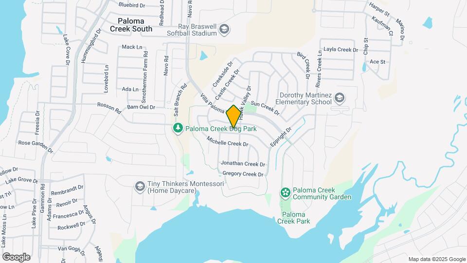 1608 Castle Creek Dr Map and Location Details