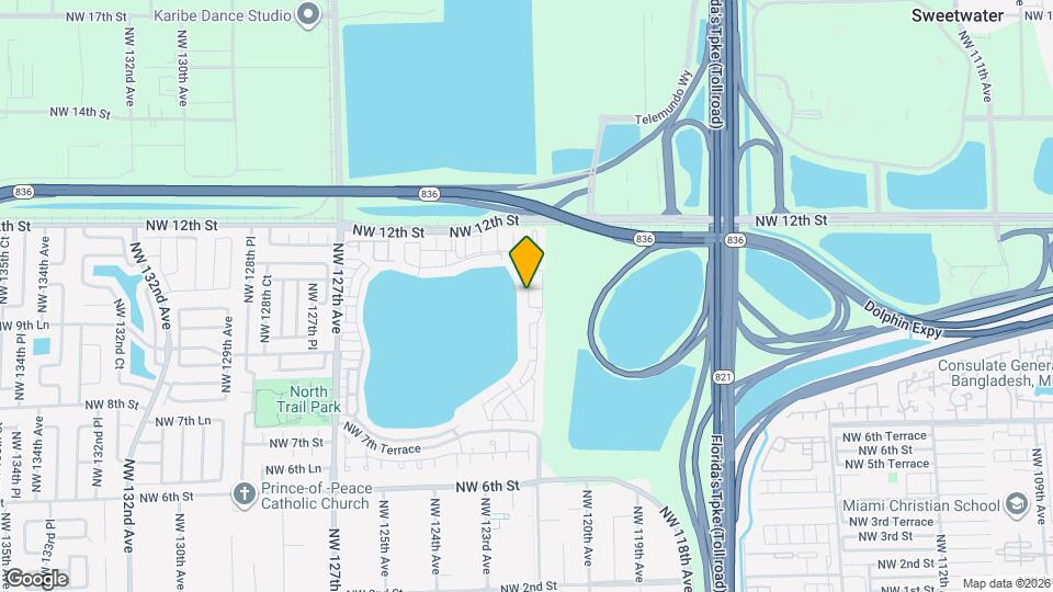 1090 NW 123rd Ct Map and Location Details