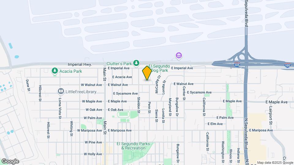 529 E Walnut Ave Map and Location Details