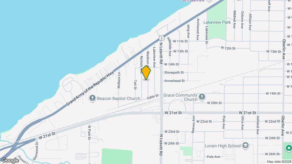 1710 Madison Ave Map and Location Details