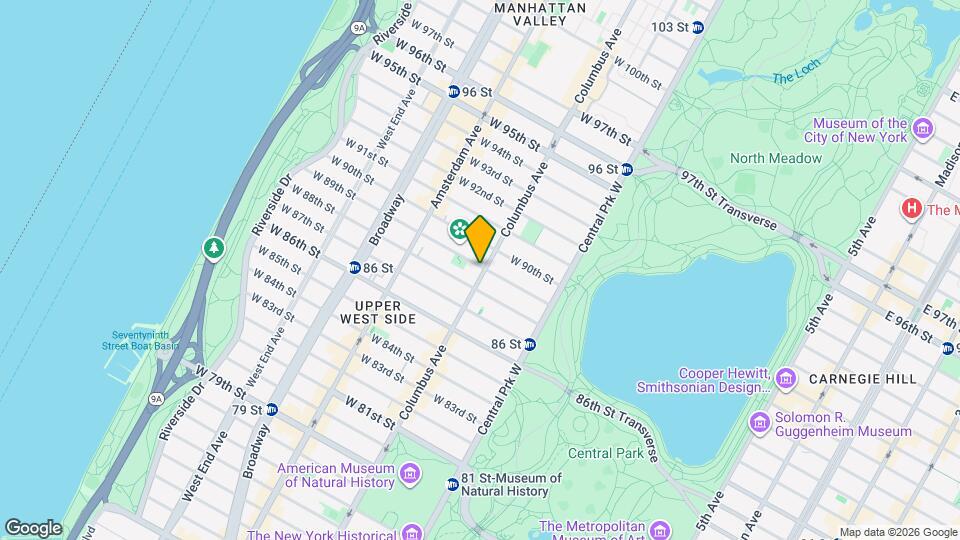 100 W 89th St Map and Location Details