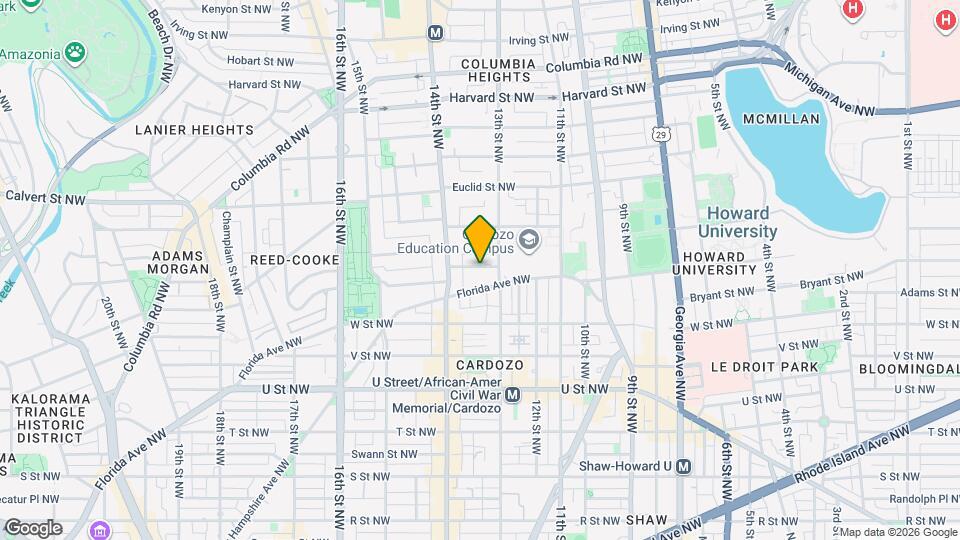 1336 Belmont St NW Map and Location Details