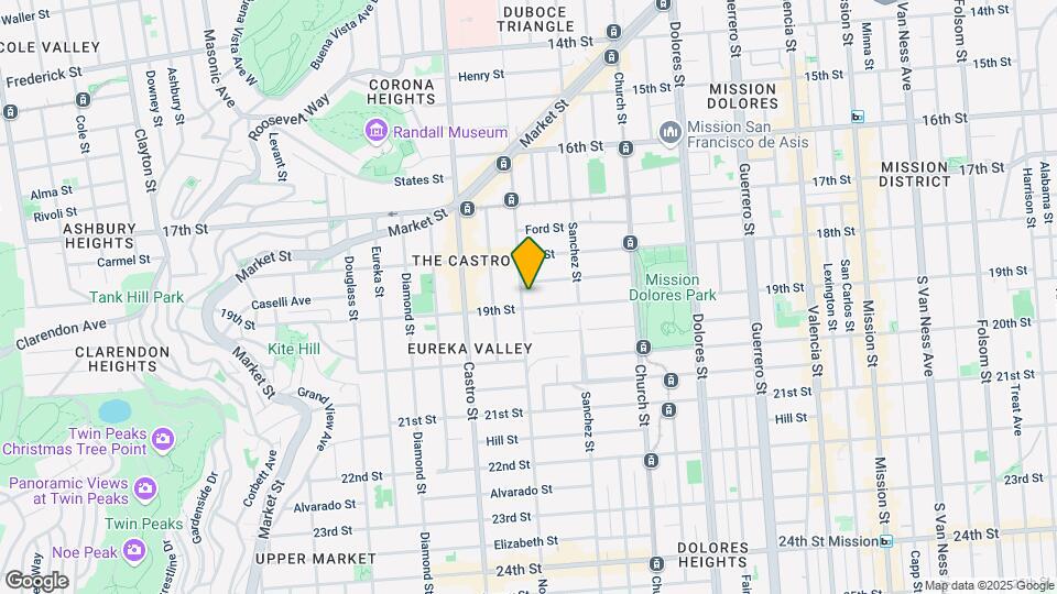 575 Noe St Map and Location Details