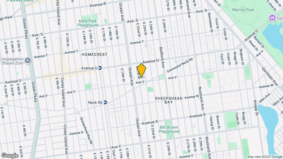 2249 E 21st St Map and Location Details