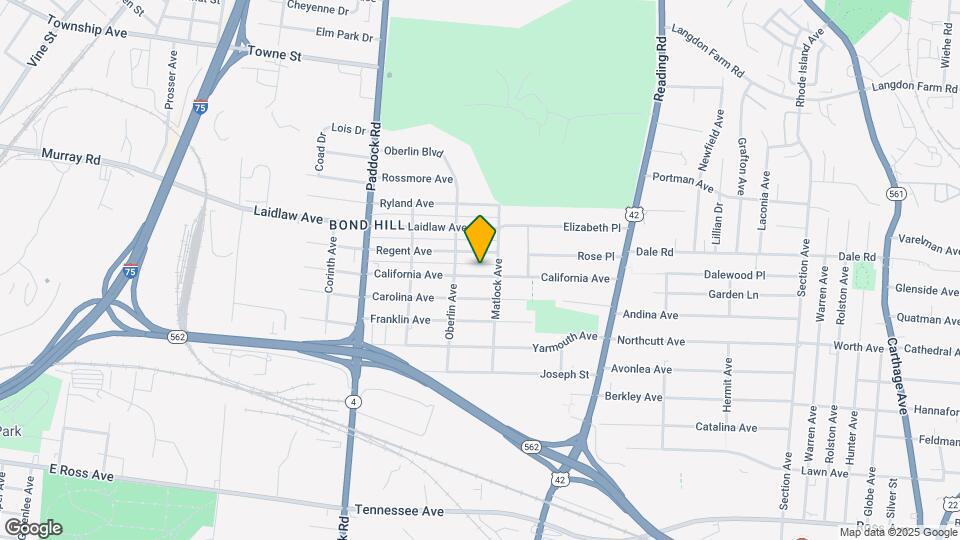 1424 California Ave Map and Location Details