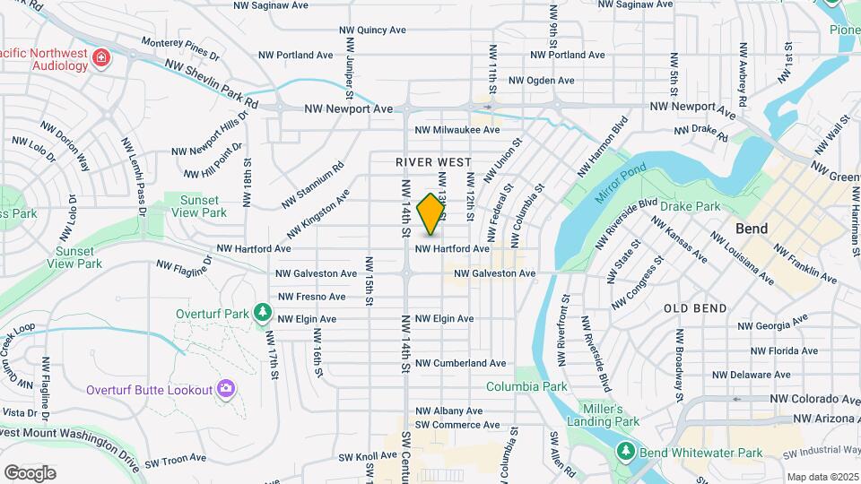 1320 NW Hartford Ave Map and Location Details