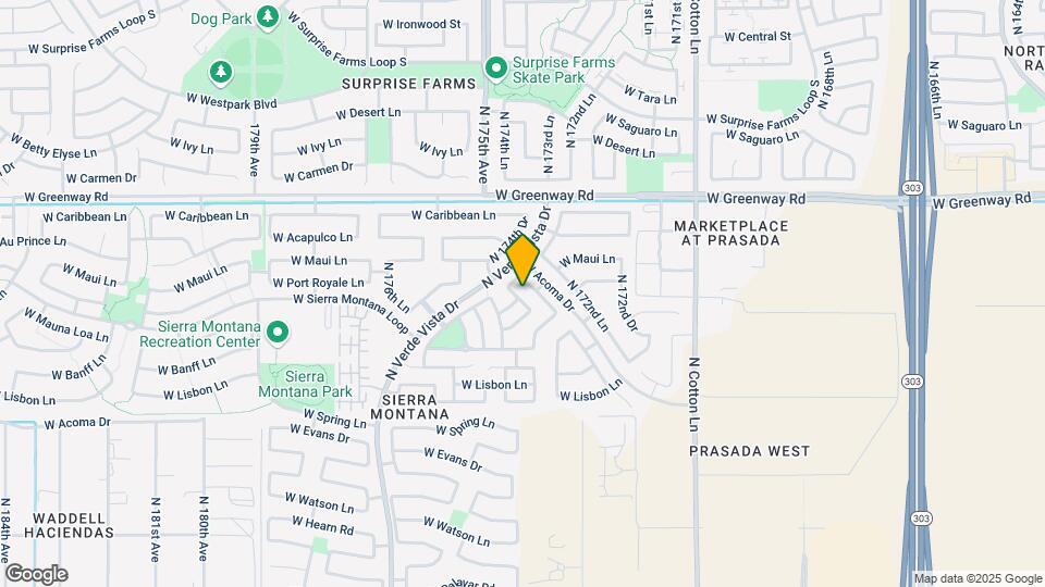 15139 N 173rd Ln Map and Location Details
