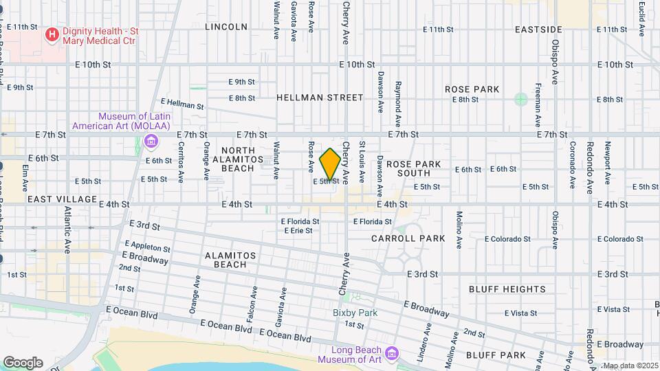 1900 E 5th St Map and Location Details