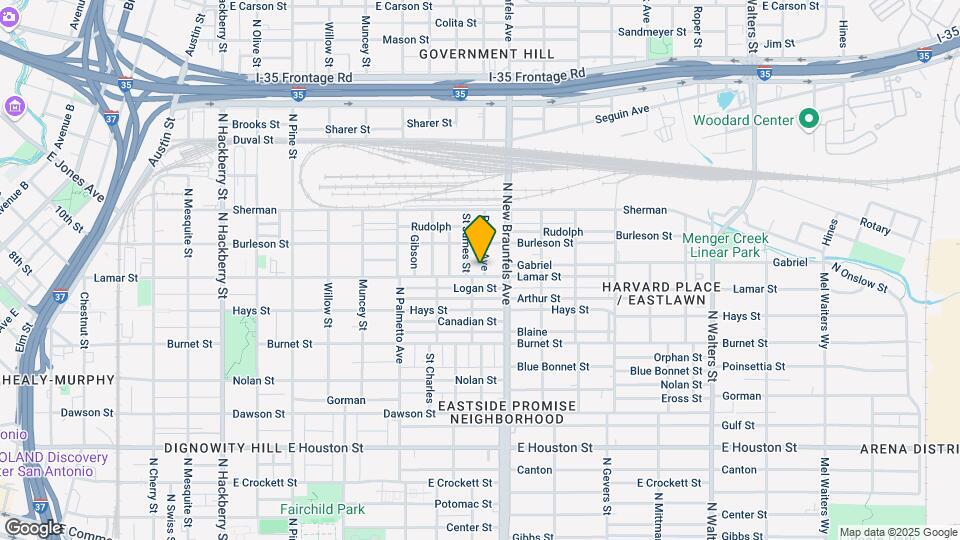 1215 Lamar St Map and Location Details