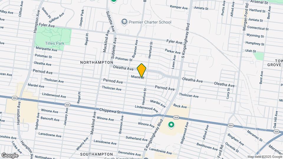5018 Miami St Map and Location Details