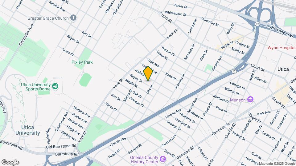 1206 Noyes St Map and Location Details