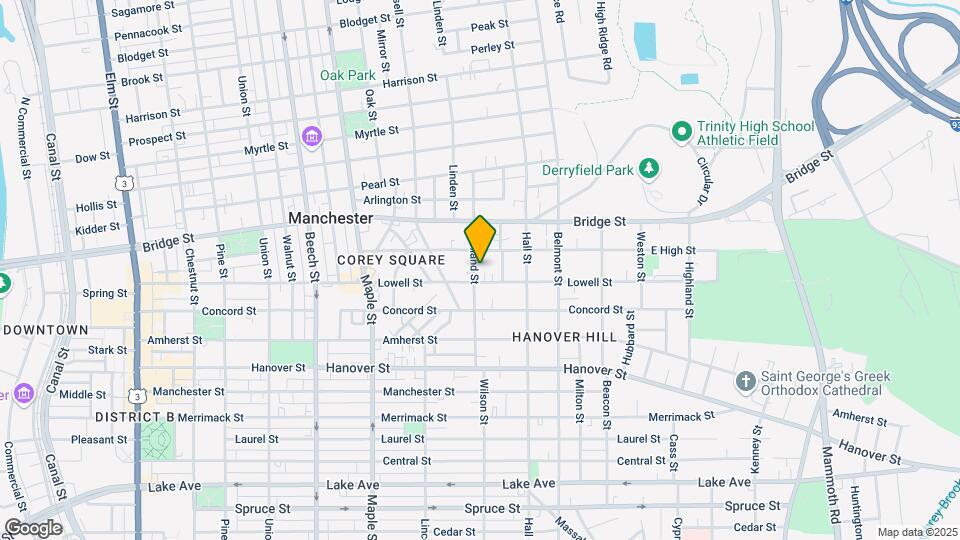 75 Ashland St, Unit 3 rd floor Map and Location Details