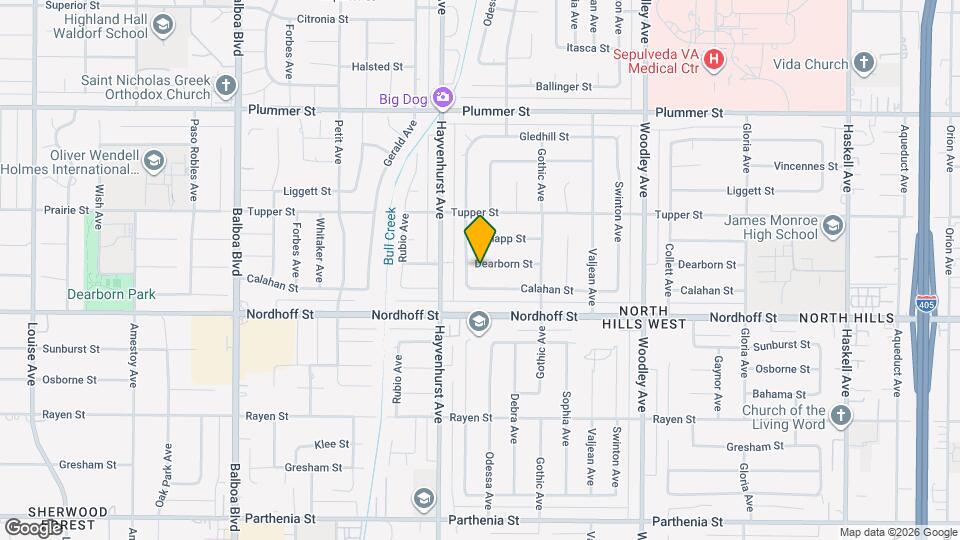 16512 Dearborn St Map and Location Details